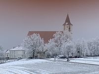 Außenansicht - Kloster Pernegg verschneit - Winter ©Beate Reim
