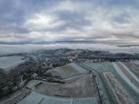 Kloster Pernegg von oben im Winter © Fabian Schmied – Drohnenfotografie