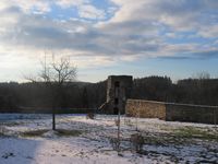 Klostergeländer von Pernegg im Winter